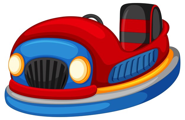 Coche de choque en estilo de dibujos animados