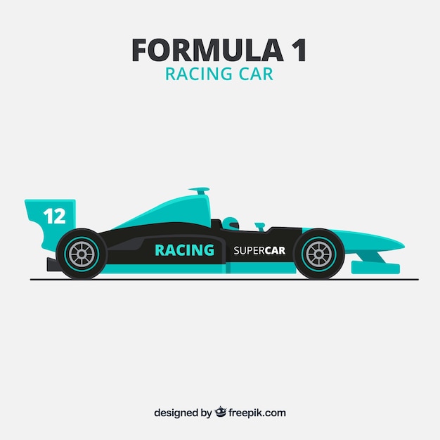 Vector gratuito coche de formula 1