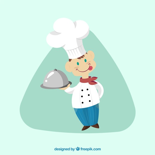 Cocinero de dibujos animados