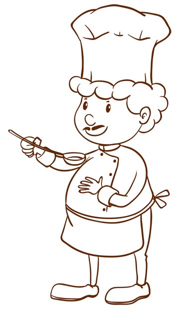 un cocinero sencillo