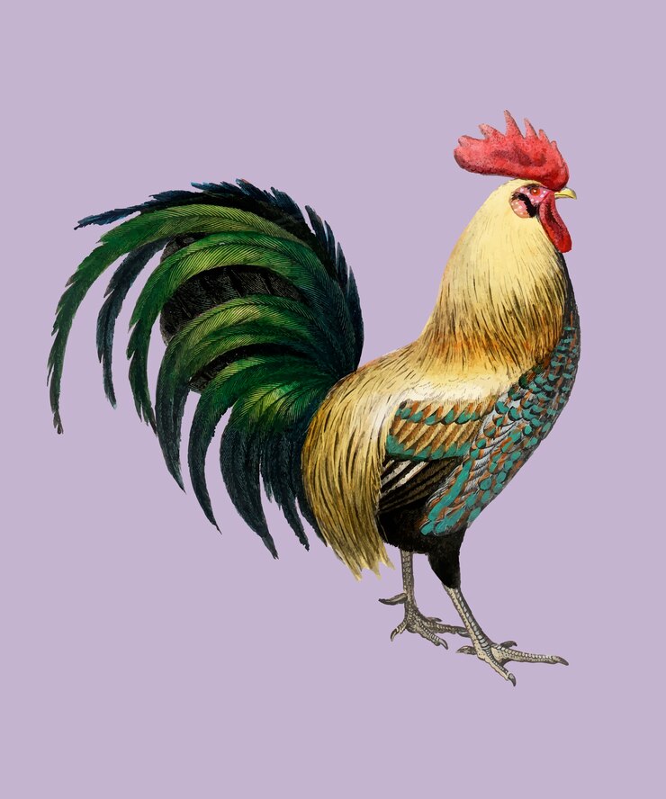 Vector gratuito cock ilustrado
