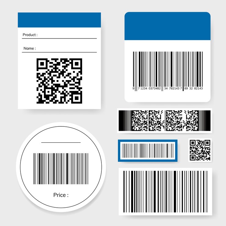 Vector gratuito código de barras y código qr.
