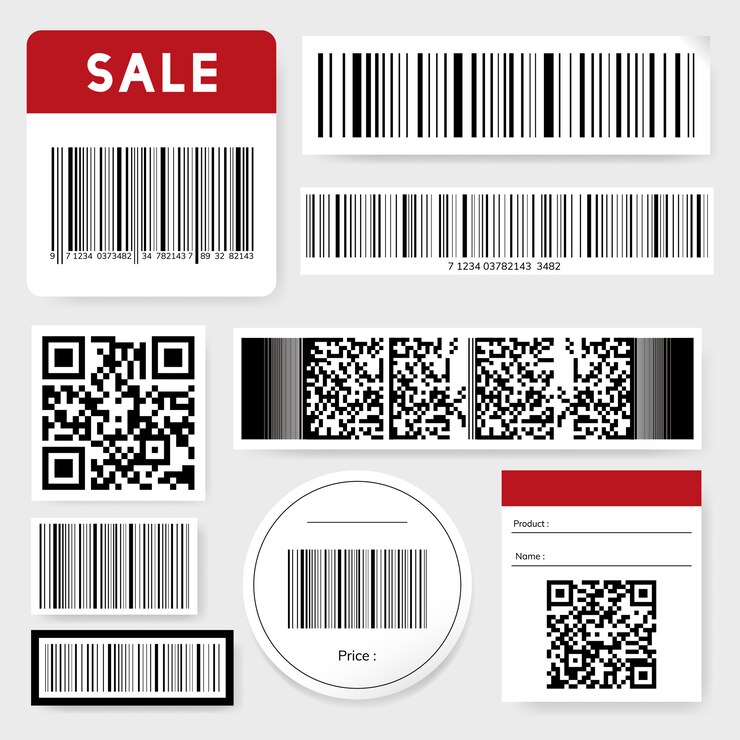 Vector gratuito código de barras y código qr.