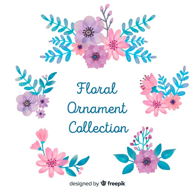 Colección adornos florales