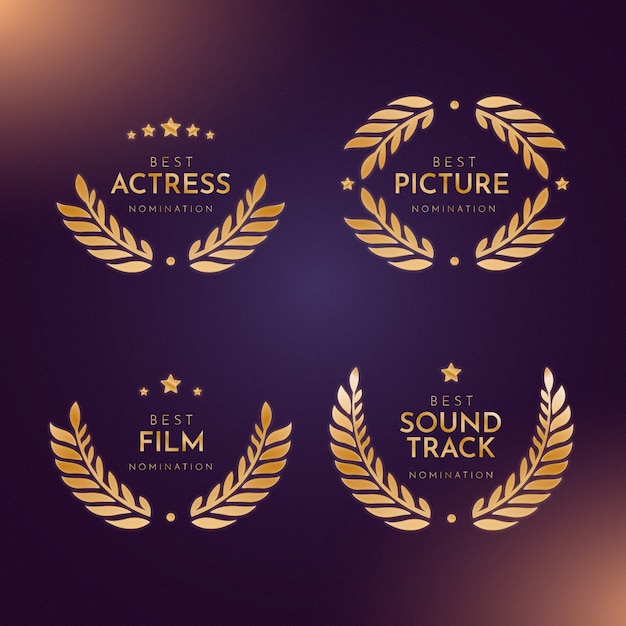 La colección de adornos de los premios de cine de los Oscars.