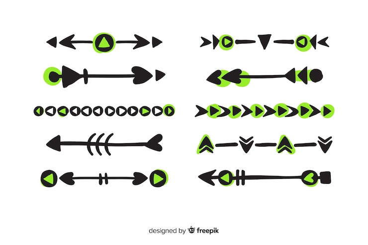 Vector gratuito colección adornos separadores