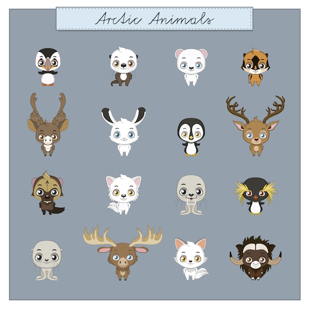 Colección de animales arcaicos