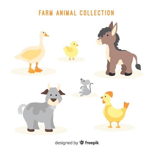 Colección de animales de granja