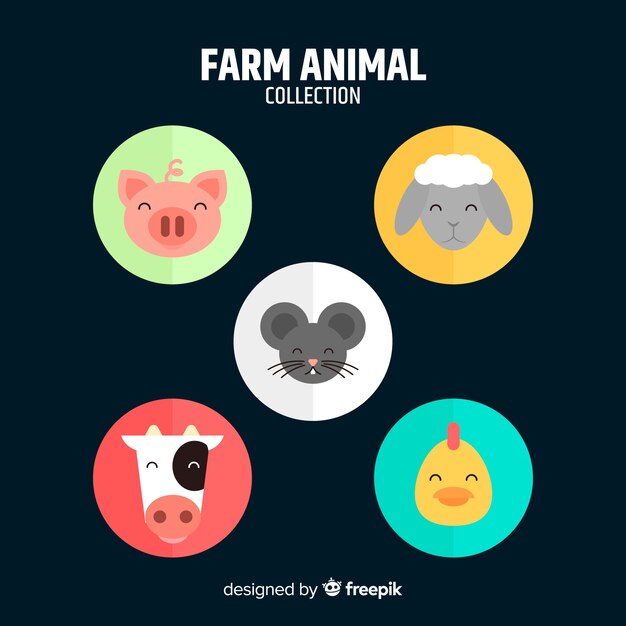 Colección de animales de granja