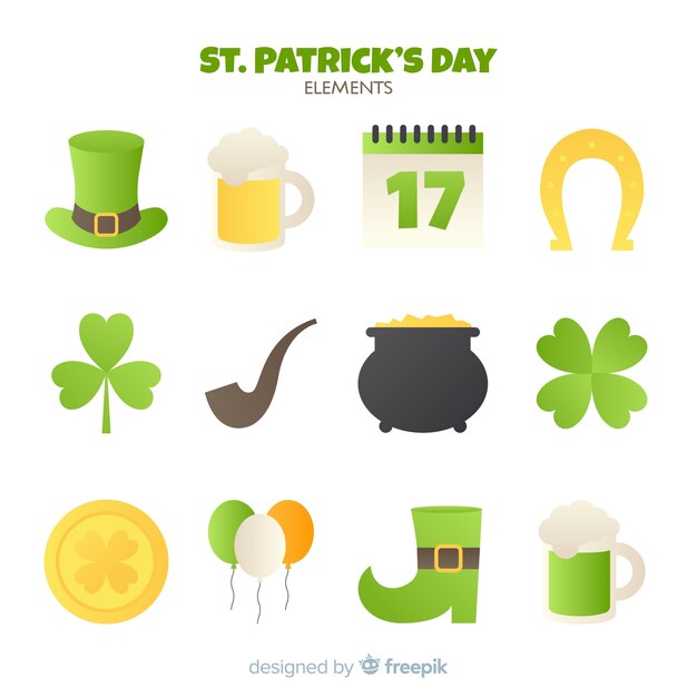 Colección de artículos del día de san patricio