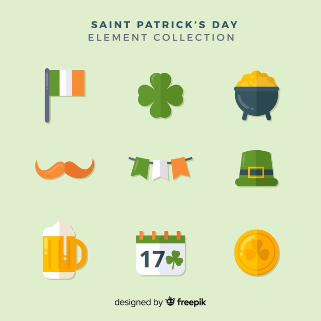 Colección de artículos del día de san patricio