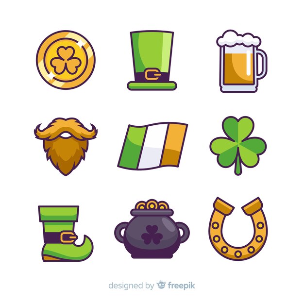 Colección de artículos del día de san patricio