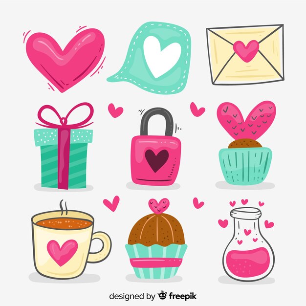 Colección de artículos de san valentín