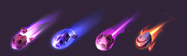 Colección de asteroides y cometas brillantes