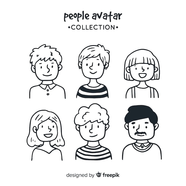 Colección de avatares de personas