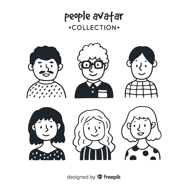Colección de avatares de personas