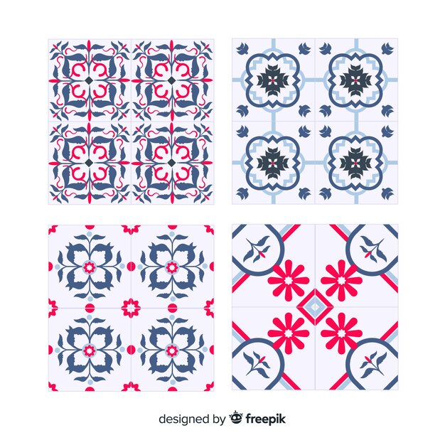 Colección de azulejos modernos