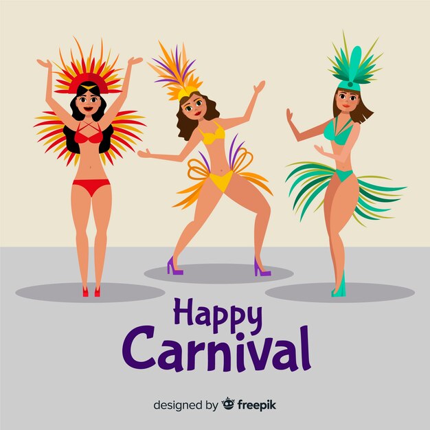 Colección de bailarines de carnavales 