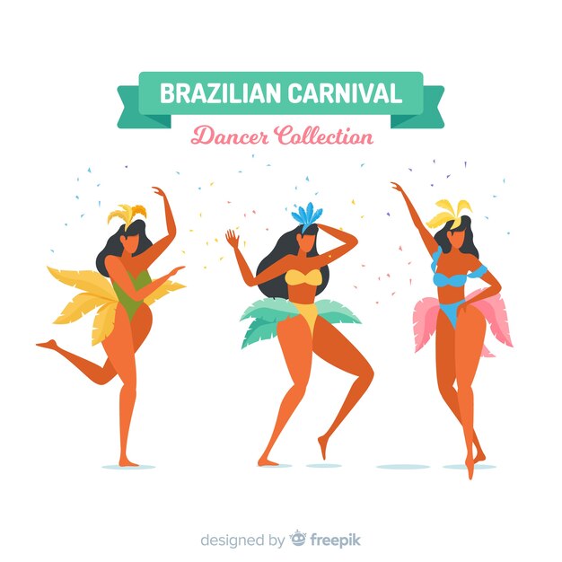Colección de bailarines de carnavales 