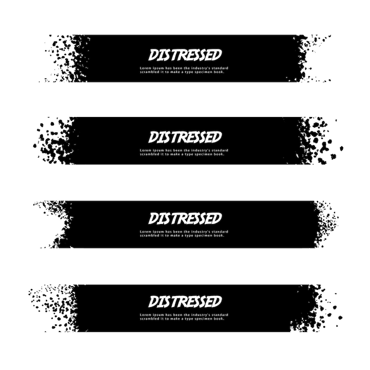 Vector gratuito colección de banner de etiqueta apenada negra