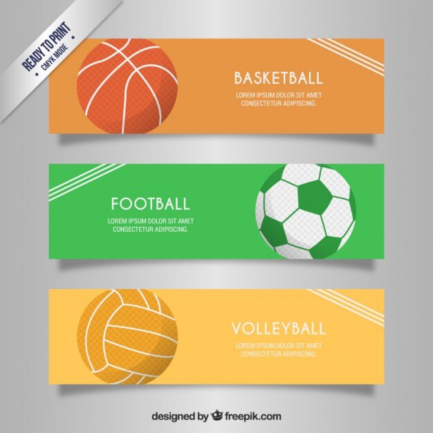 Colección de banners de deporte