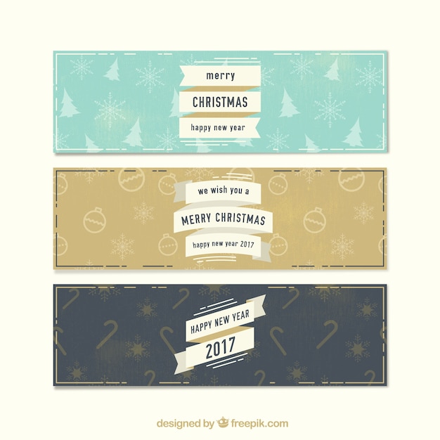 Vector gratuito colección de banners de navidad