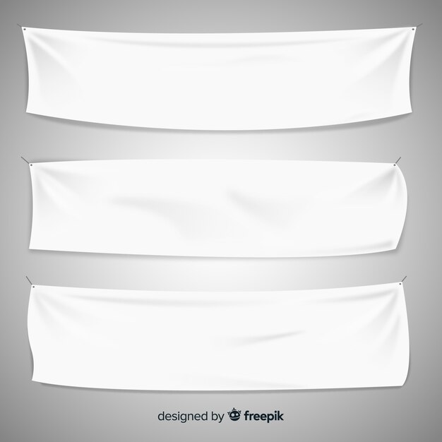 Colección de banners de tela
