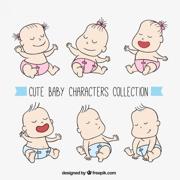 Colección de bebés relajados