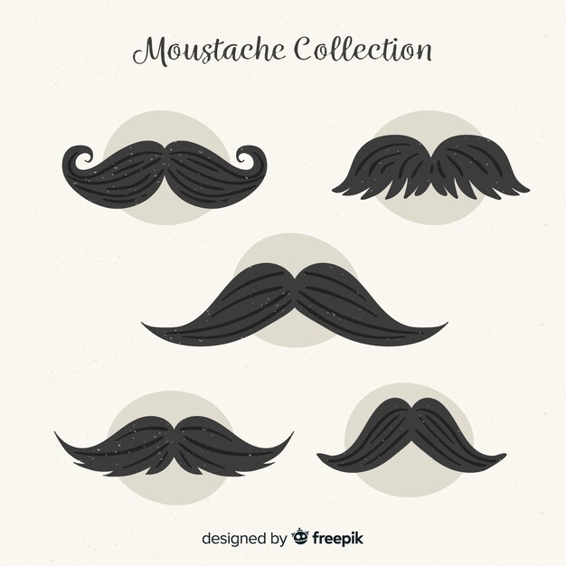 Colección de bigotes de movember