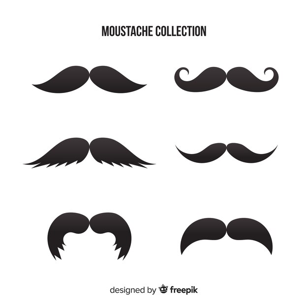 Colección de bigotes de movember