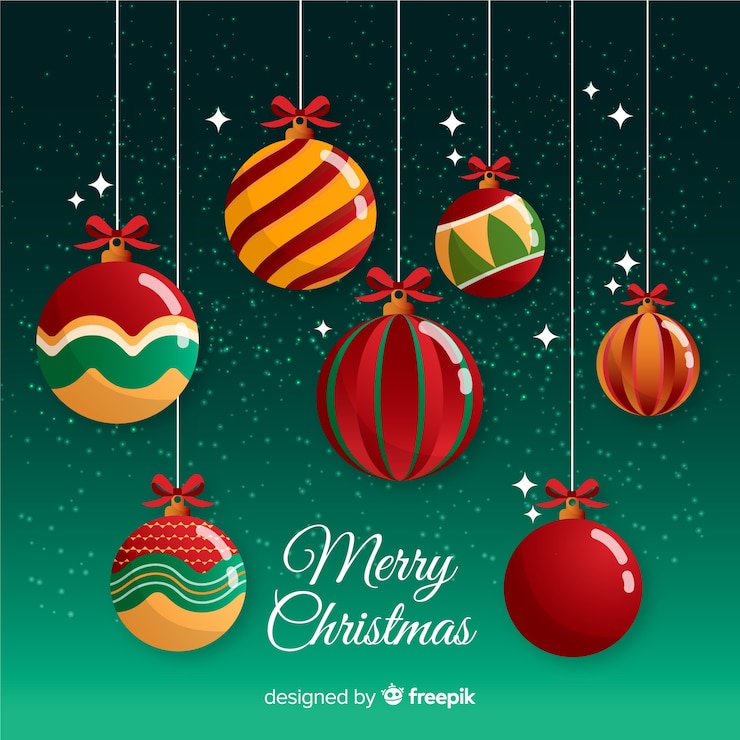 Vector gratuito colección de bolas de navidad dibujadas a mano