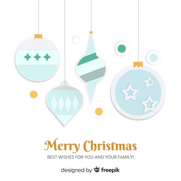 Vector gratuito colección de bolas de navidad con distintas formas