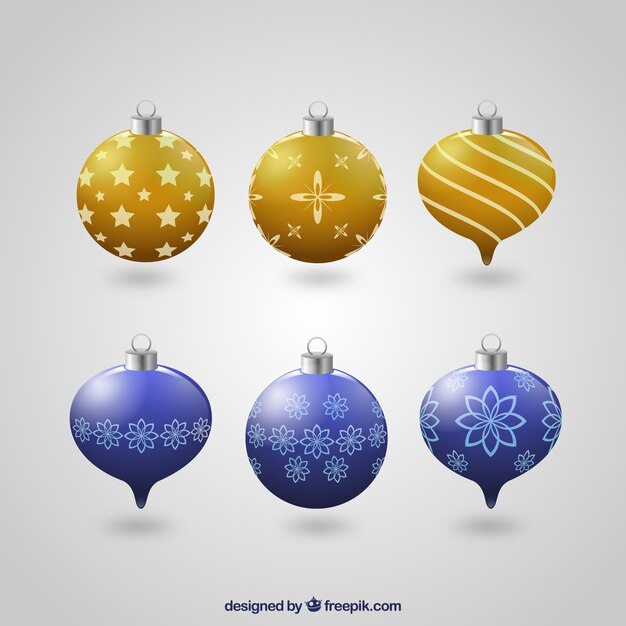 Colección de bolas de navidad