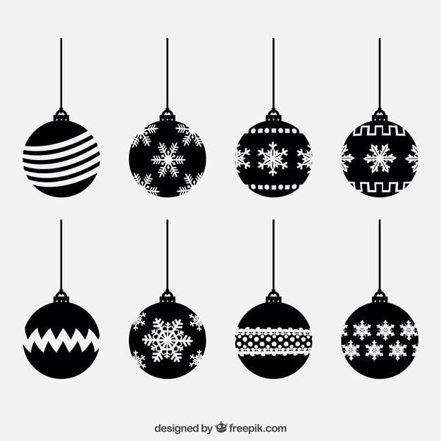 Colección de bolas de navidad