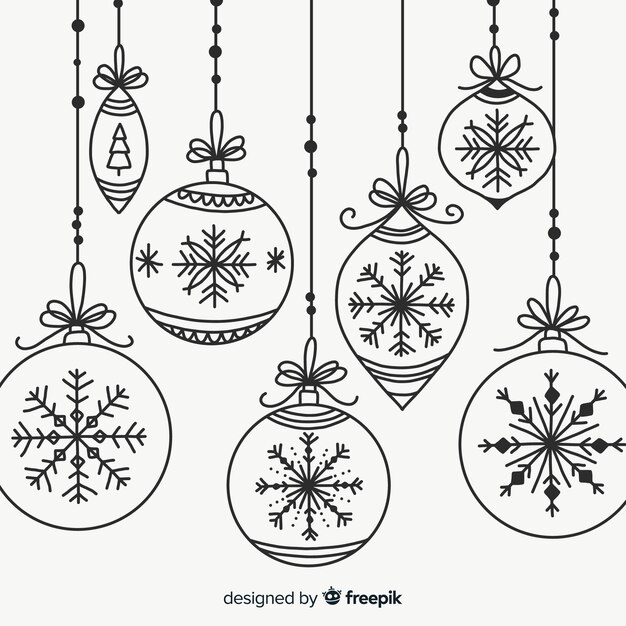 Colección de bolas de navidad