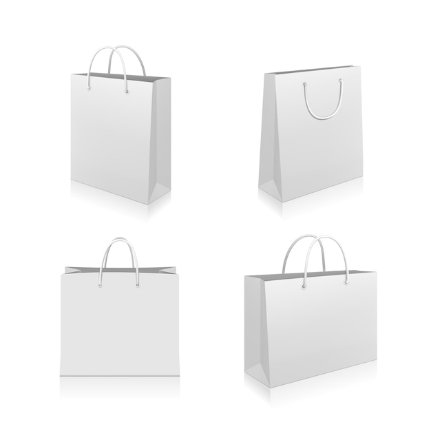 Vector gratuito colección de bolsas de papel