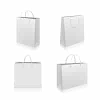 Vector gratuito colección de bolsas de papel