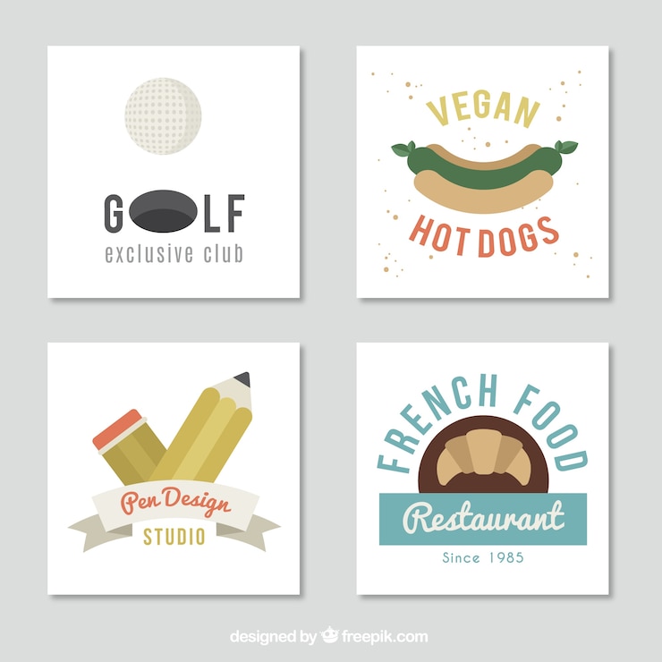 Vector gratuito colección de bonitas tarjetas con varias temáticas