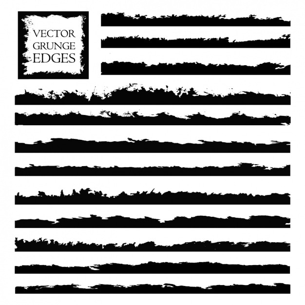 Colección de bordes grunge