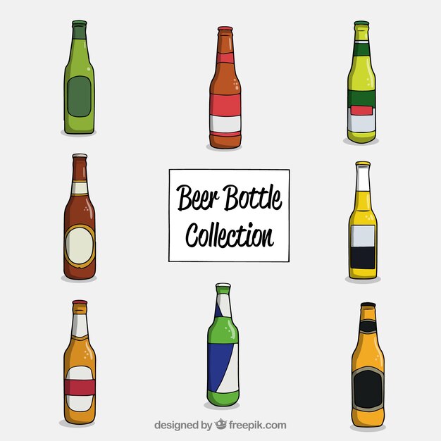 Colección de botellas de cerveza hechas a mano