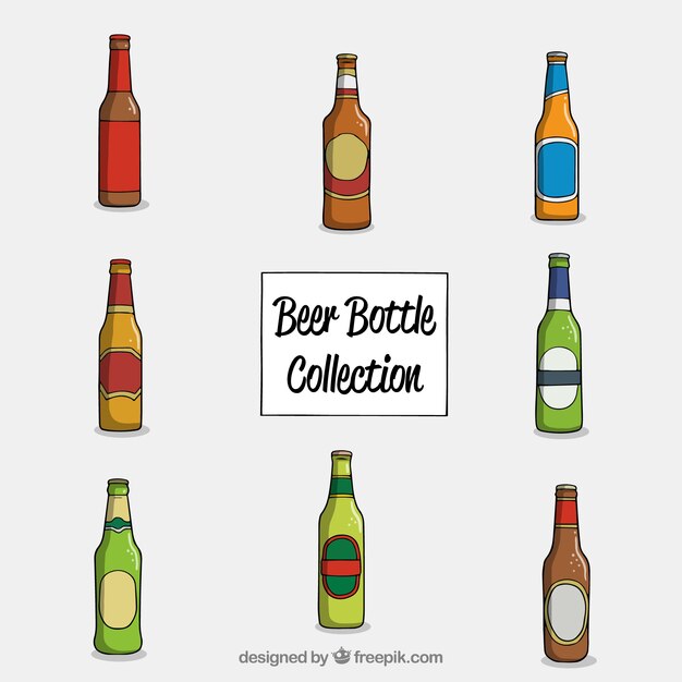 Colección de botellas de cerveza hechas a mano