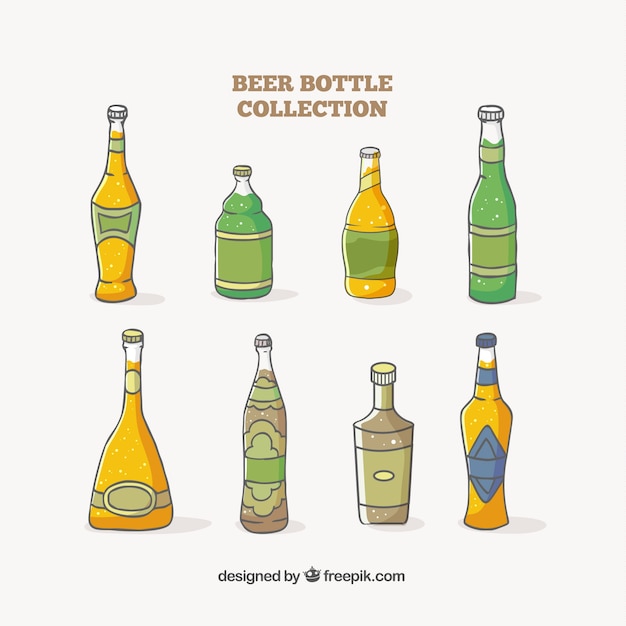 Colección botellas de cerveza hechas a mano