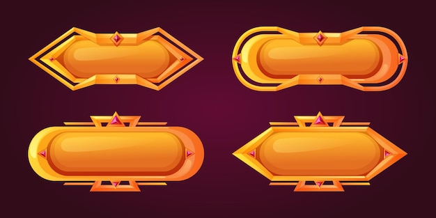 Colección de botones mágicos de juego