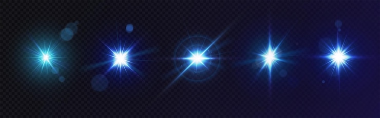 Vector gratuito colección de brillos brillantes