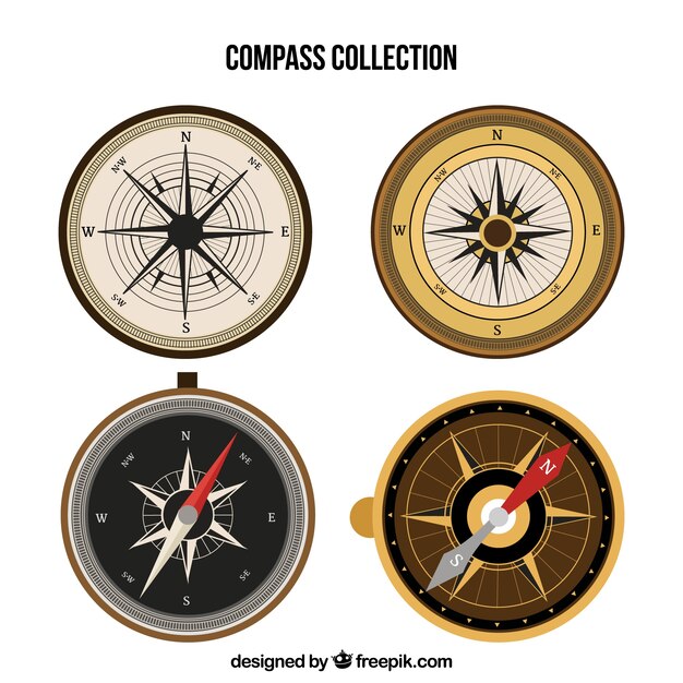 Colección de brújulas vintage