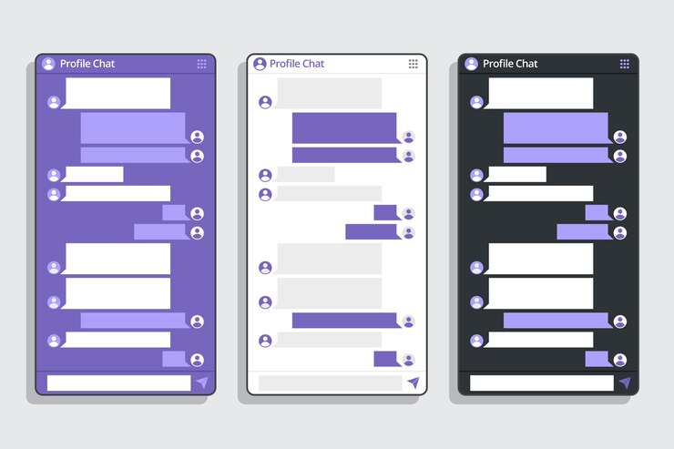 Vector gratuito colección de burbujas de texto de teléfono de diseño plano
