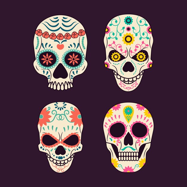 Colección de calaveras mexicana