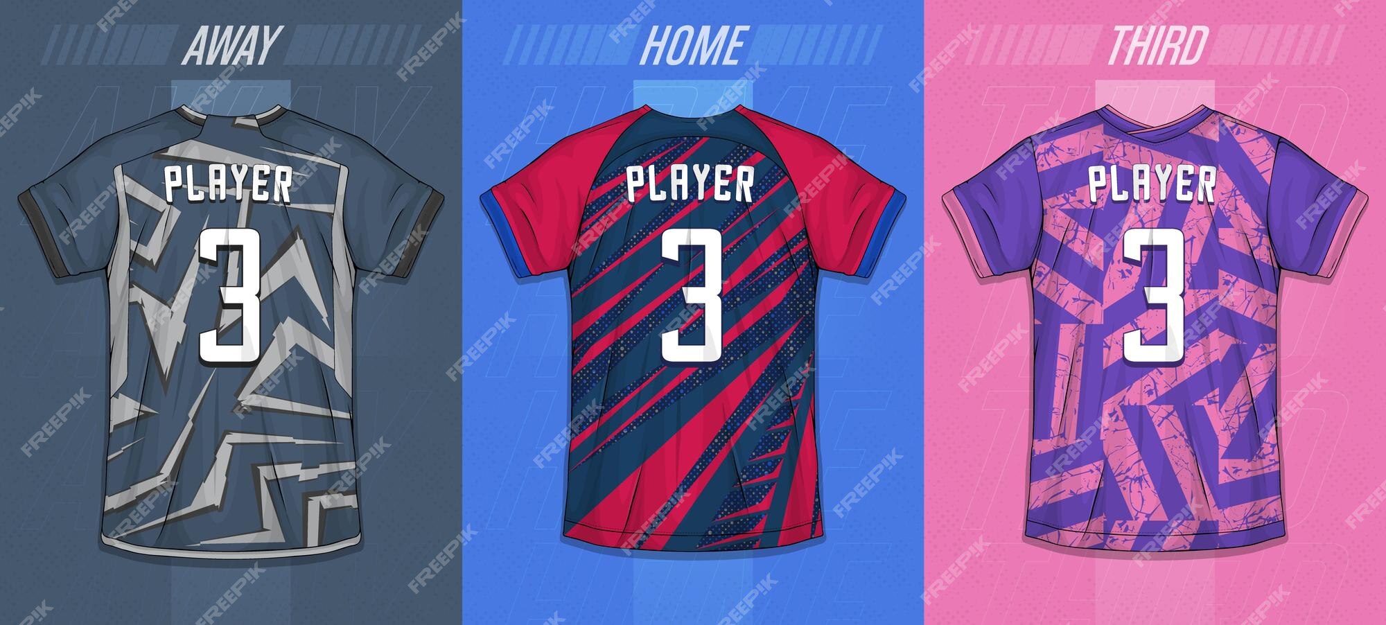 Fiordo mucho Devastar Colección de camisetas deportivas - kit de fútbol para sublimación | Vector  Gratis