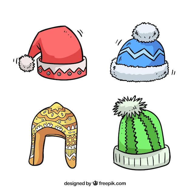 Colección de capas de nieve