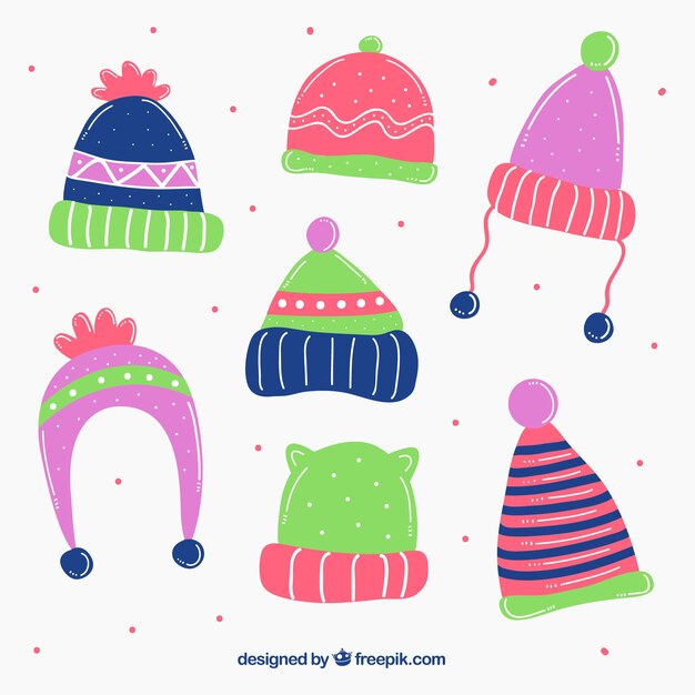 Colección de capas de nieve